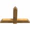 Ekena Millwork Eugene Rough Sawn Timber Gable Bracket, Western Red Cedar, 48"W x 32"H x 4"D x 6"F, 16/12 Pitch GBW048X32X0406EUG00RWR - alternate 2